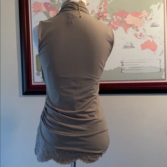 EUC+++CARMEN  Sexy sleeveless ruched top /size XS - Picture 4 of 11